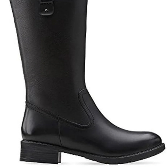 Clarks Swansea Bridge Tall Riding Boot Black size 6 - Picture 3 of 12